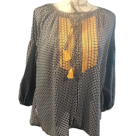 Nu New York Boho Blouse Extra Large XL - Picture 2 of 14